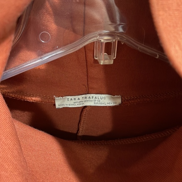 Zara turtleneck burnt orange dress size L - Picture 7 of 9